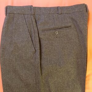 Wool Flannel Pleated Slacks
